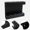 Black Sturdy Acrylic Straw Holder and Chopstick Organizers Cabinet Door and Wall Mount Storage Solution Daily Use