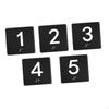 Exam Room Sign Numbers 1-5 with Braille and ,Convenient,Sturdy Signs for Rooms