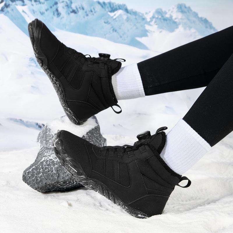 High-top Snow Boots Plush Winter Outdoor Sneakers Anti-slip Hiking Sports Shoes Warm Ankle Boots Cotton Shoes Size 27-47