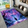 Anime-Teppich mit Demon Slayer-Motiv: Kamado Nezuko und Tanjirou. Ideal für Spielzimmer, Schlafzimmer, Wohnzimmer, Sofa und Zuhause. Rutschfeste Bodenmatte für Kinder.