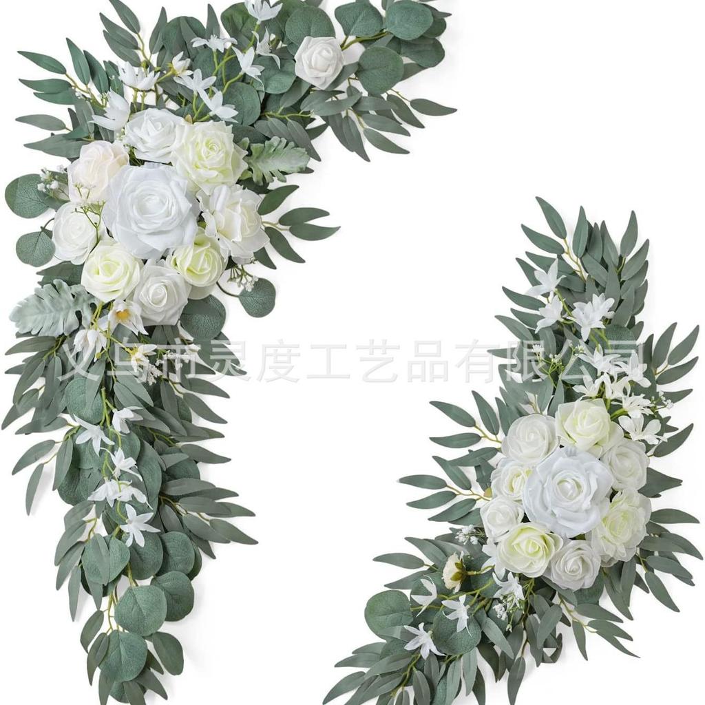 Wedding Welcome Decoration Flower Vine Simulation Flower Peony Door Hanging Fake Flower Peony Flower Vine Decoration