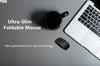 Slim and Portable 2.4GHz Foldable Wireless Mouse with Arc Optical Technology and Foldable Bluetooth for PCLaptops, Perfect for Home, Office, and