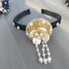 Pearl Hanbok Hairband Tassels Stage Dance Hair Hoop Gift Korean Headband  Children
