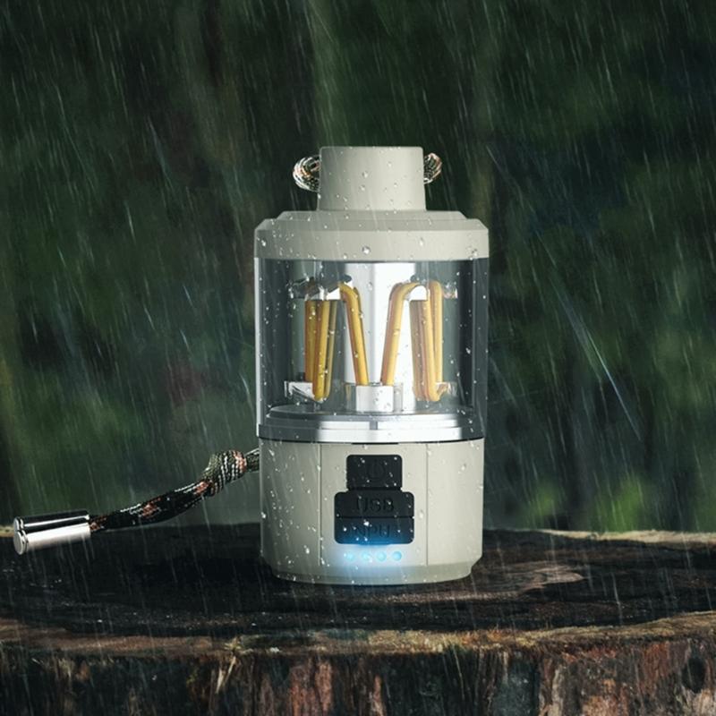 Desktop Camping Tent Lights Waterproof Hanging Camping Lanterns Flashlight Atmospheres Light Rechargeable For Outdoor