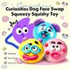 Smushers Curiosities Dog Face Swap Squishy Toy Squeeze Toys Stress Relief Relaxing Sensory Decompression DIY Toys Gift