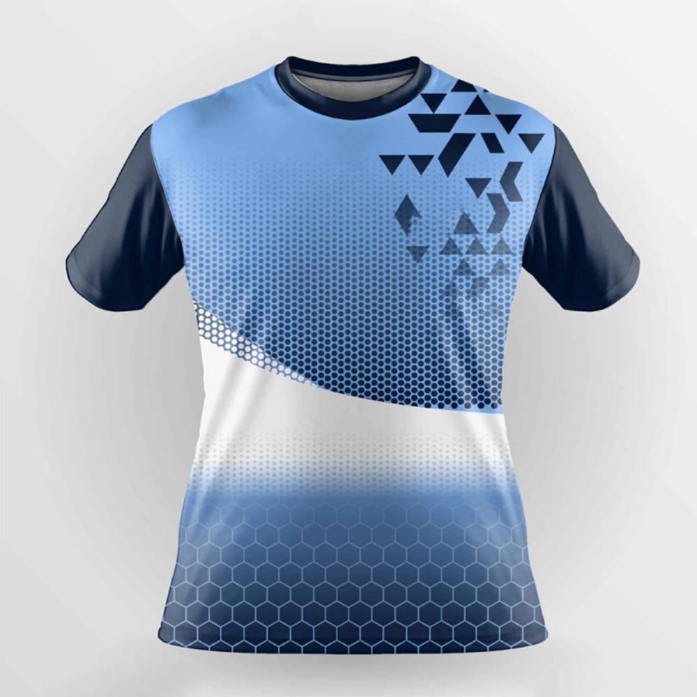 Breathable Men's T-shirts Quick Drying Training Jacket Badminton Uniforms Oversized Round Neck T-shirt Running Tops