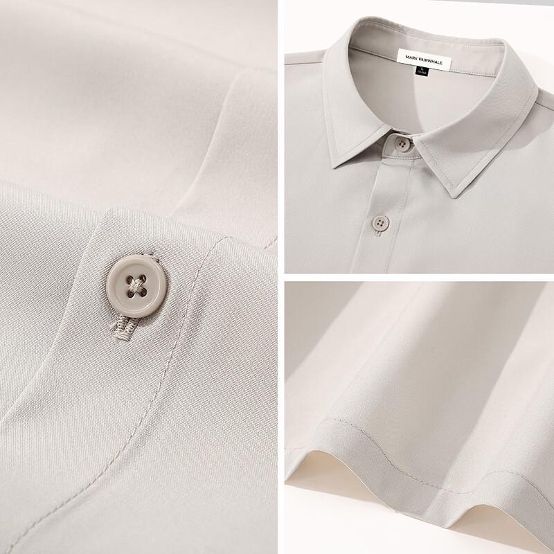 MARK FAIRWHALE Men's Lightweight Casual Short-Sleeve Shirt