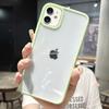Colorful Bumper Shockproof Trasparent Phone Case For iPhone 15 14 13 12 Mini 11 Pro Max XR X XS 8 7 Plus SE2022 Clear Back Cover