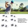 6PCS Golf Club Head Covers PU Leather Abrasion Resistant Clear Numbers Golf Iron Covers Set for Golf Course