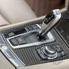 Carbon Fiber Car Accessories Gear Shift Panel Interior Trim Cover Soft Sticker For BMW 7 Series F01 730li 740li 750li 2009-2014