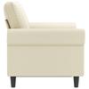 Vidaxl 2-Osobowa Sofa, Kremowy, 120 Cm, Sztuczna Skóra