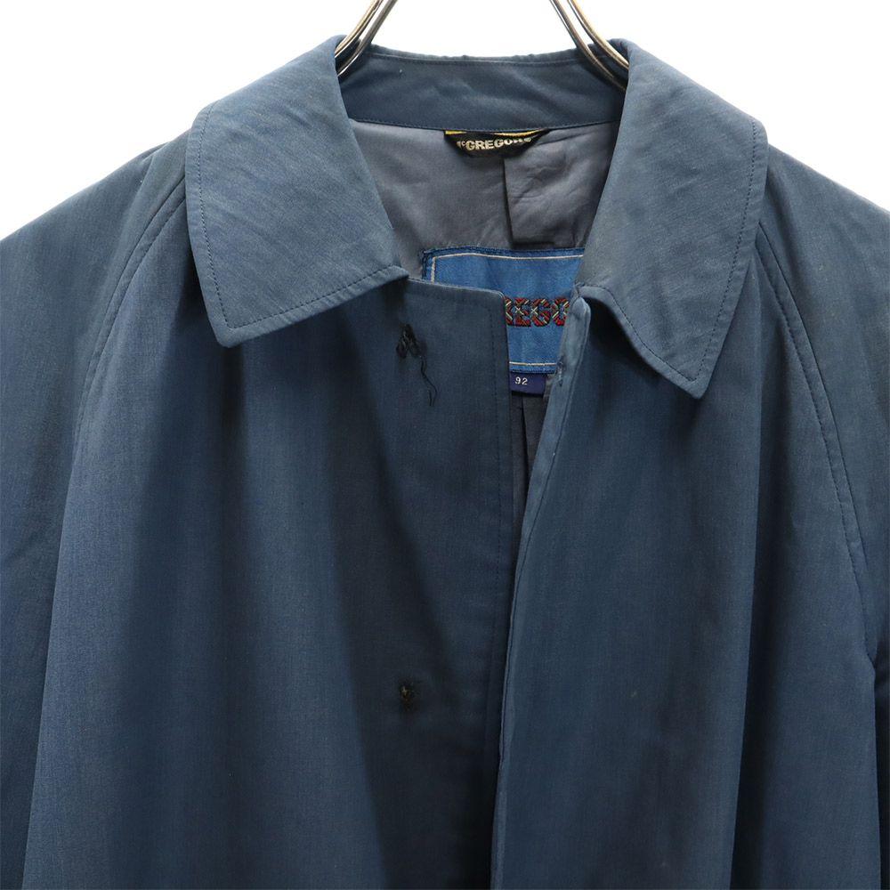 McGregor 90s Long Sleeve Stainless Collar Coat 92 Navy System Old Vintage Men's Used