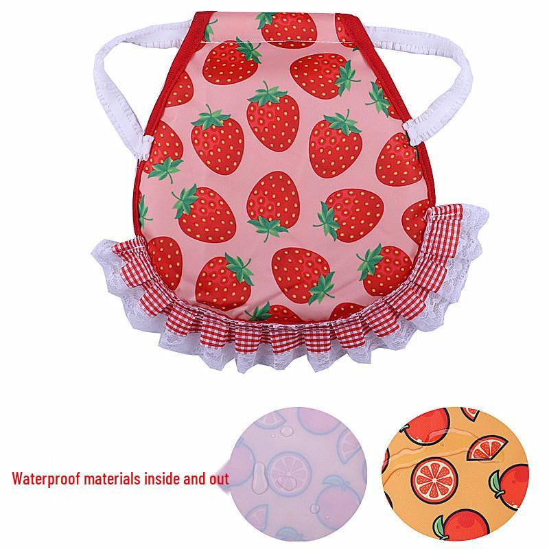 Dual-Layer Hen Saddle Apron with Feather and Back Protector