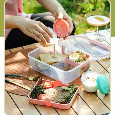 Bento boxy piknikový salát přenosný dětský obědový box multifunkční obědový box s přihrádkami nádoby na přípravu jídla a skladování potravin