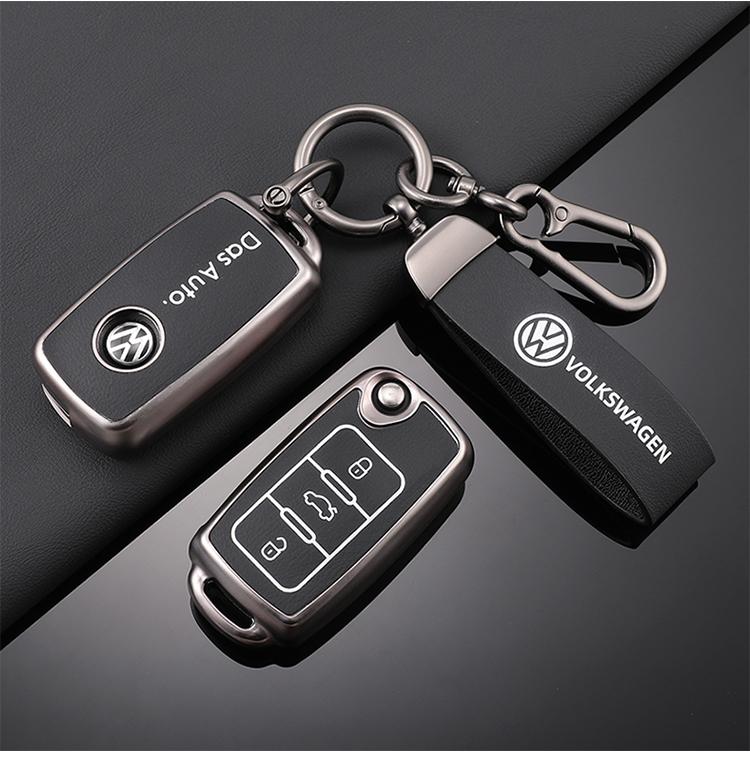 Heißes TPU Auto Klappschlüsselhülle Vollabdeckung Schale Für Volkswagen VW Polo Tiguan Passat B5 B6 B7 Golf Neues Schlüsselanhänger Schutz Zubehör