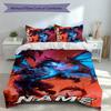 3pcs Custom Name World of Warcraft Bedding Set,Includes 1 Duvet Cover and 2 Pillowcases,All-season Bedroom Decor