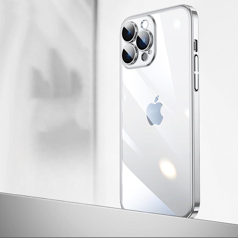 Anwendbar auf Apple 16 Handyhülle Vollumschließend Einfach PC Galvanisiert IPhone 15 Promax Schutzhülle Transparent 14/13 Hart