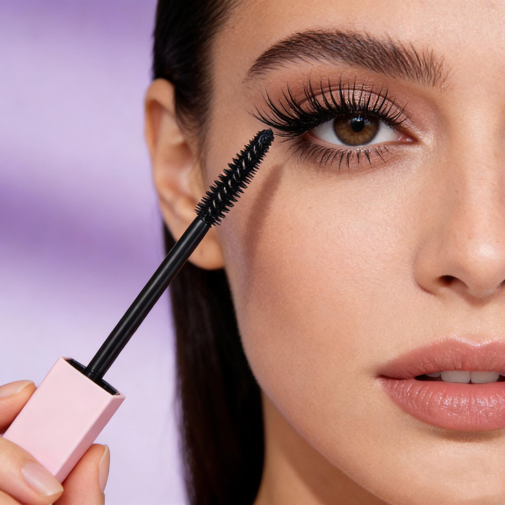 Custom Private Label Vegan Eyelash Fibre Volume Mascara Long Lasting Waterproof Natural Makeup