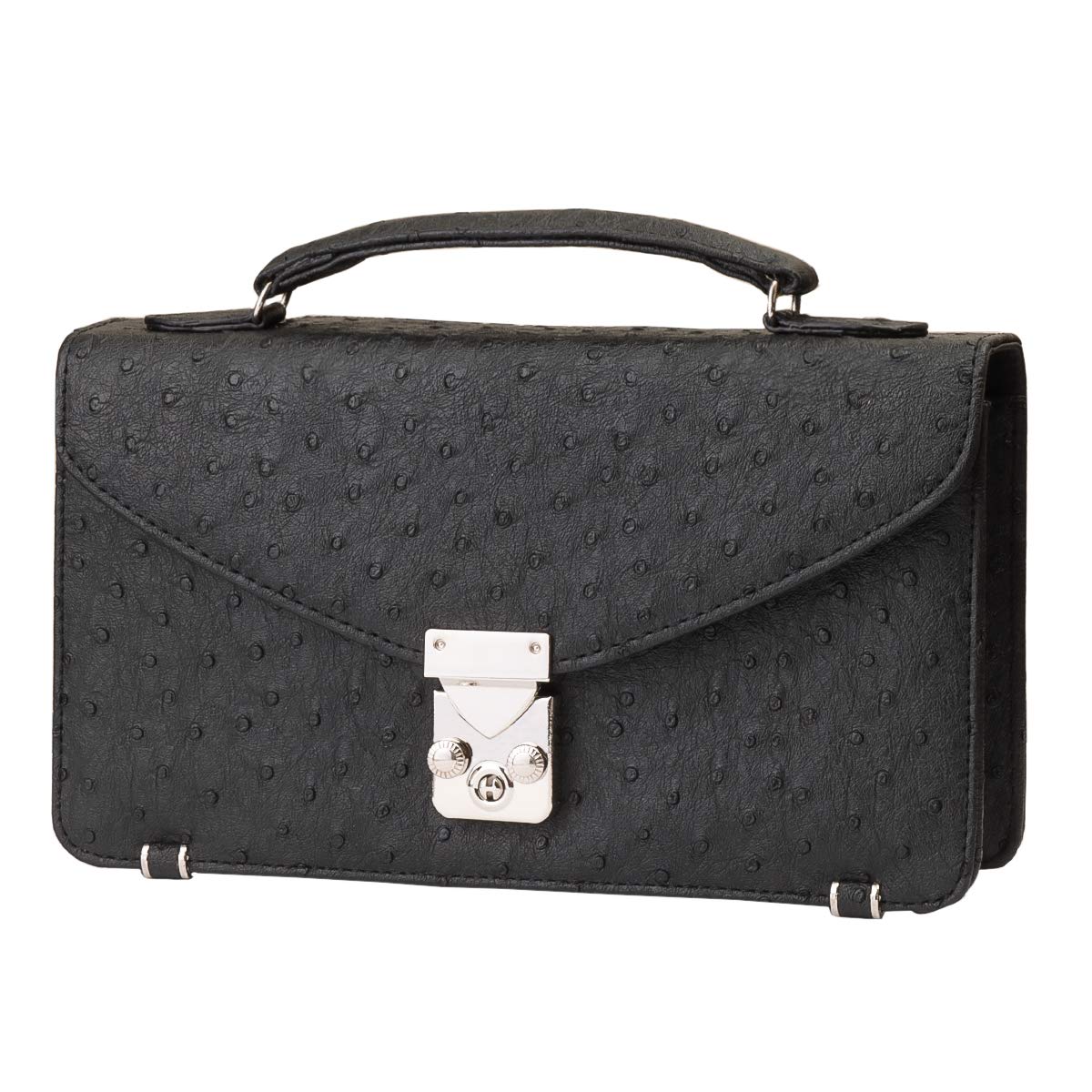 

Men s Exotic Leather 2-in-1 Second Bag with Wallet [2025] (Ostrich)