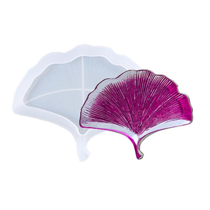 Tray Coaster Resin Mold Serving Board Mold Leaf Shaped Fruit Tray DIY Mold Tea Tray Organizer Box Dish Silicone Mold