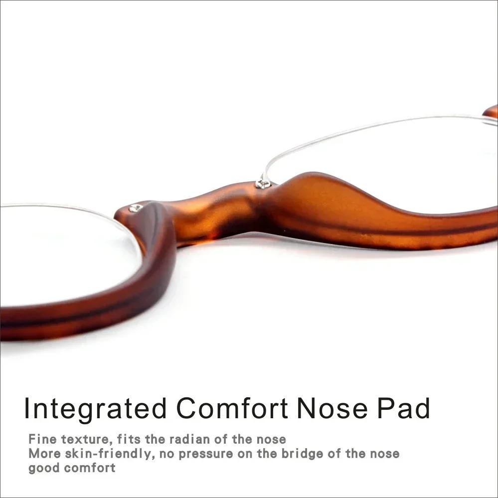 Reading Glasses for Women Men Anti Blue Light Retro Circular Metal Small Face Tortie 1 1.5 2 2.5 3 3.5