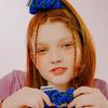 Mellotory Striped Knit Scrunchie (blue)