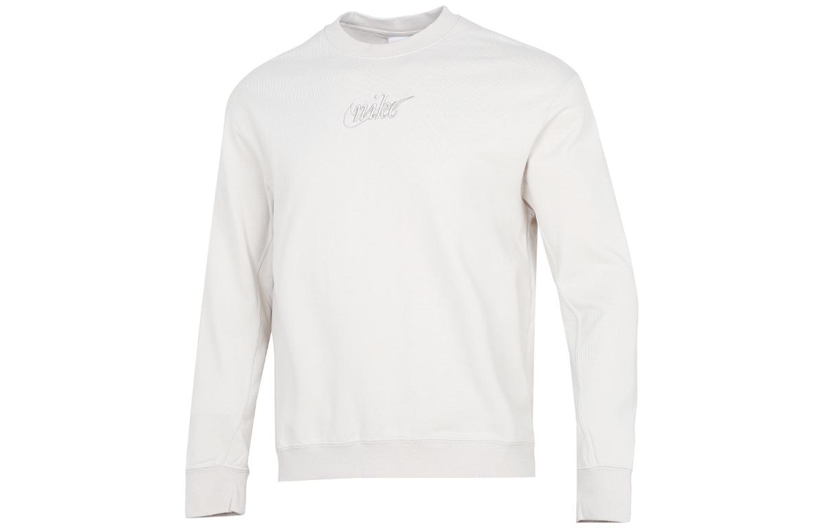 

Nike Sweatshirts Men s White Crew Neck Moderate Regular DR7836-104 XS