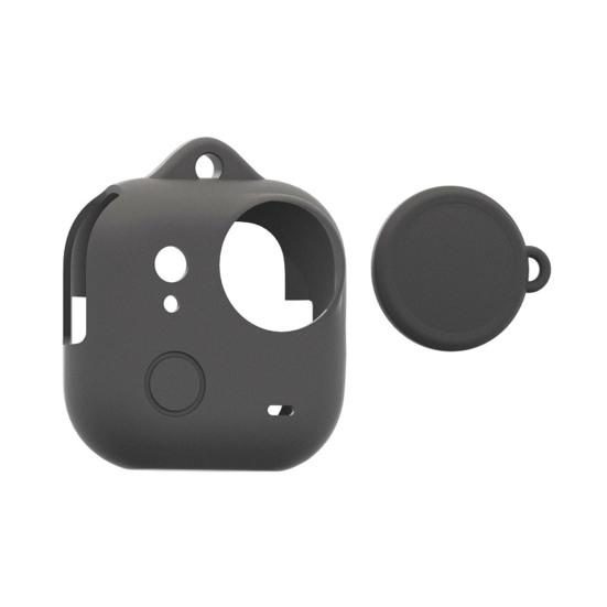 Silicone Protective Case for Insta360 GO Ultra Shockproof Action Camera Protector Cover Skin Shell with Lens Cap Sports Camera Accessories