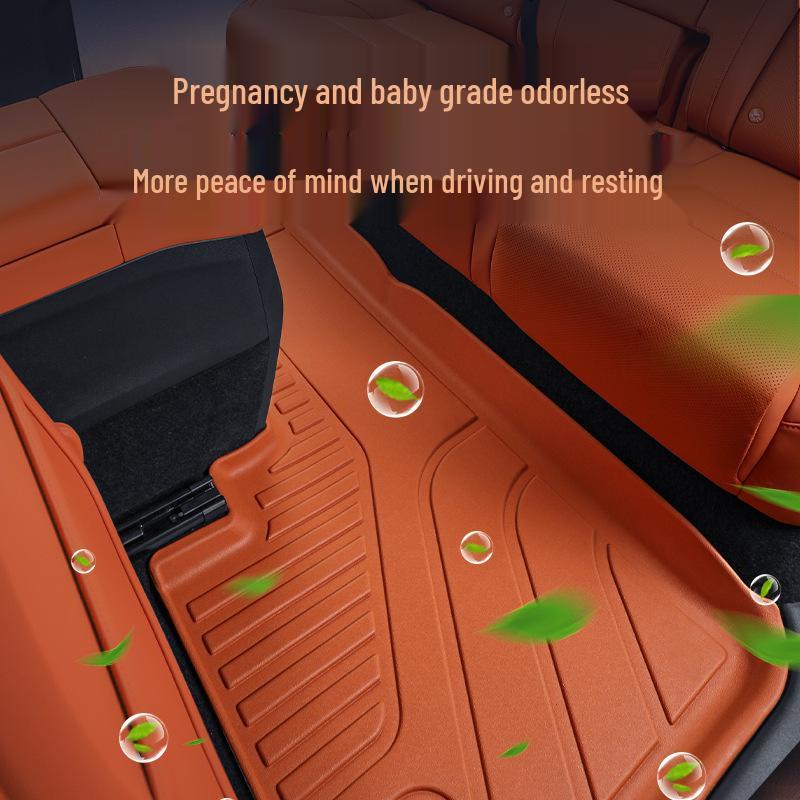Custom Fit L6 L7 Double Layer TPE Trunk & Floor Mats - Original Car Color