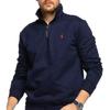 Polo Ralph Lauren Logo Embroidered Half-Zip Long Sleeve Sweatshirt Men sweatshirt Blue 710962519-003