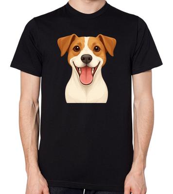 Jack Russell Cartoon Dog T-Shirt Men Women Unisex Top