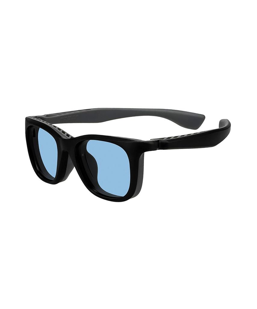 Zoff Sunglasses UV Suitable for Outdoor Stylish Wellington-style (Black (Matte) - ZA251G48_14F2) GALILEO, Metal-Free, Flexible, Protection, Sports,