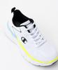 Champion FX III LEGACY S11696 White Sneakers with Size cm Women's One-Point Logo, 23.0
