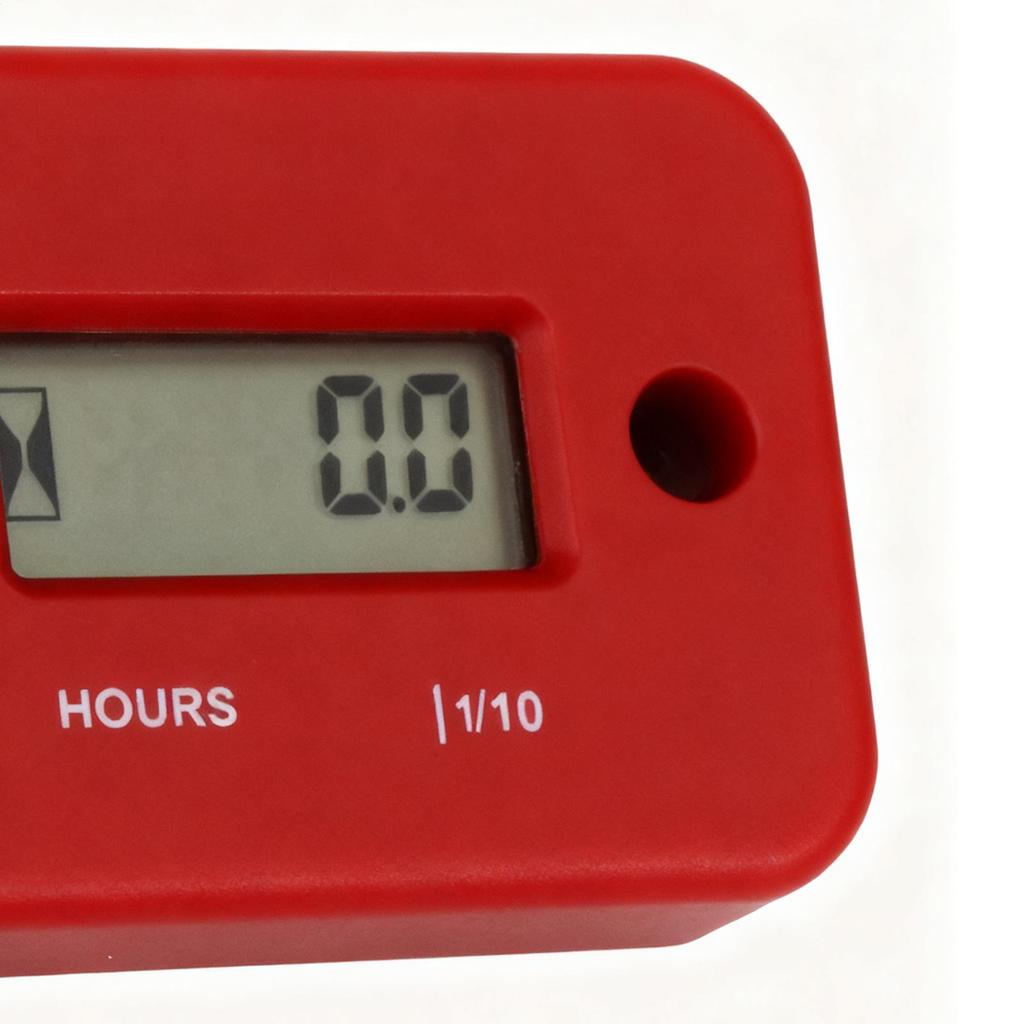 Engine Hour Meter LCD Waterproof Motorcycle Accessories High Voltage Generator Hour Counter For Lawn Mower Snowmobile Marine