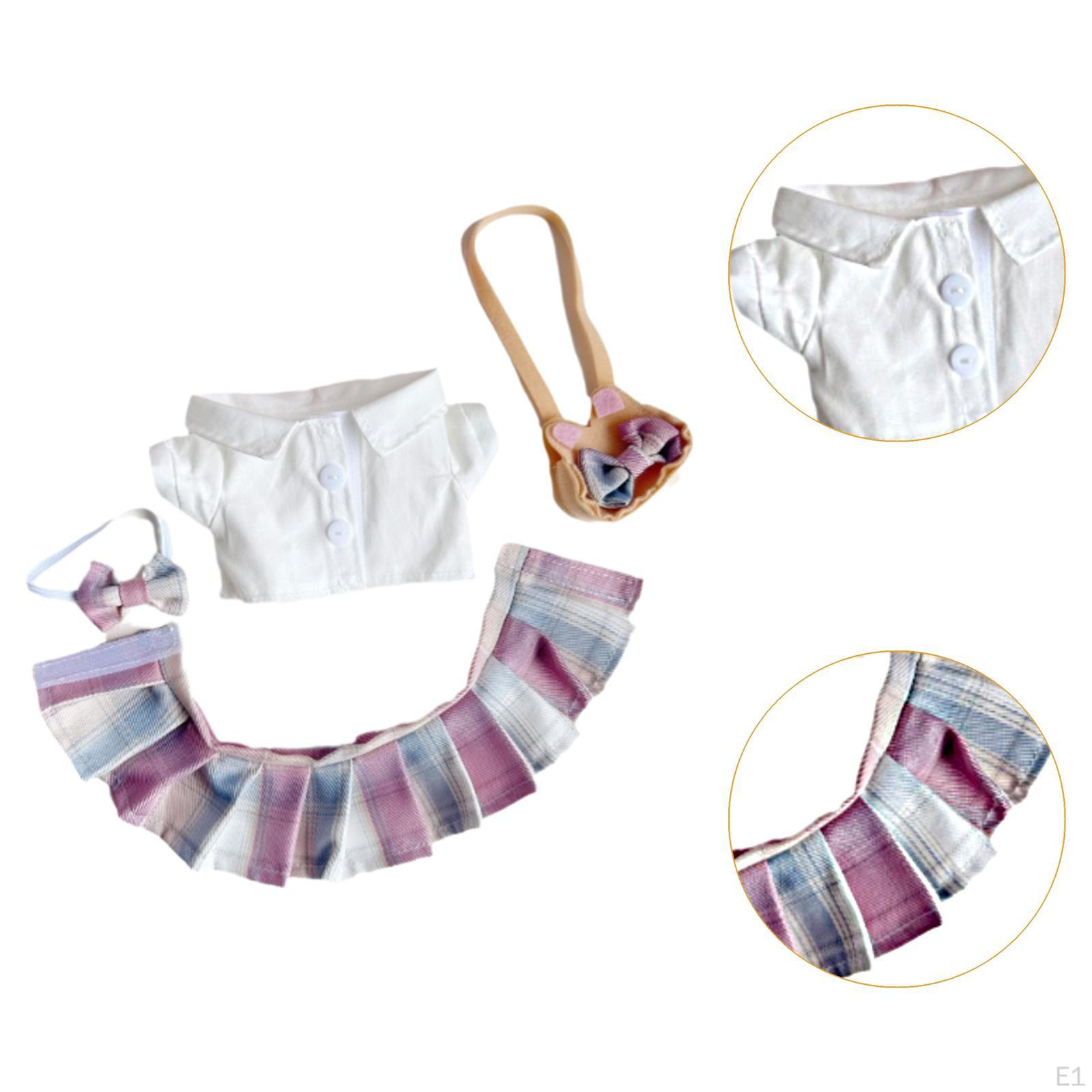 15 см плюшевая кукольная одежда своими руками подарок для девочки — фото 3