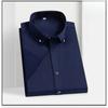 Summer Youth Men's Short Sleeved White Shirt Work Clothes Professional Work Casual Shirts Business Casual Formal Top