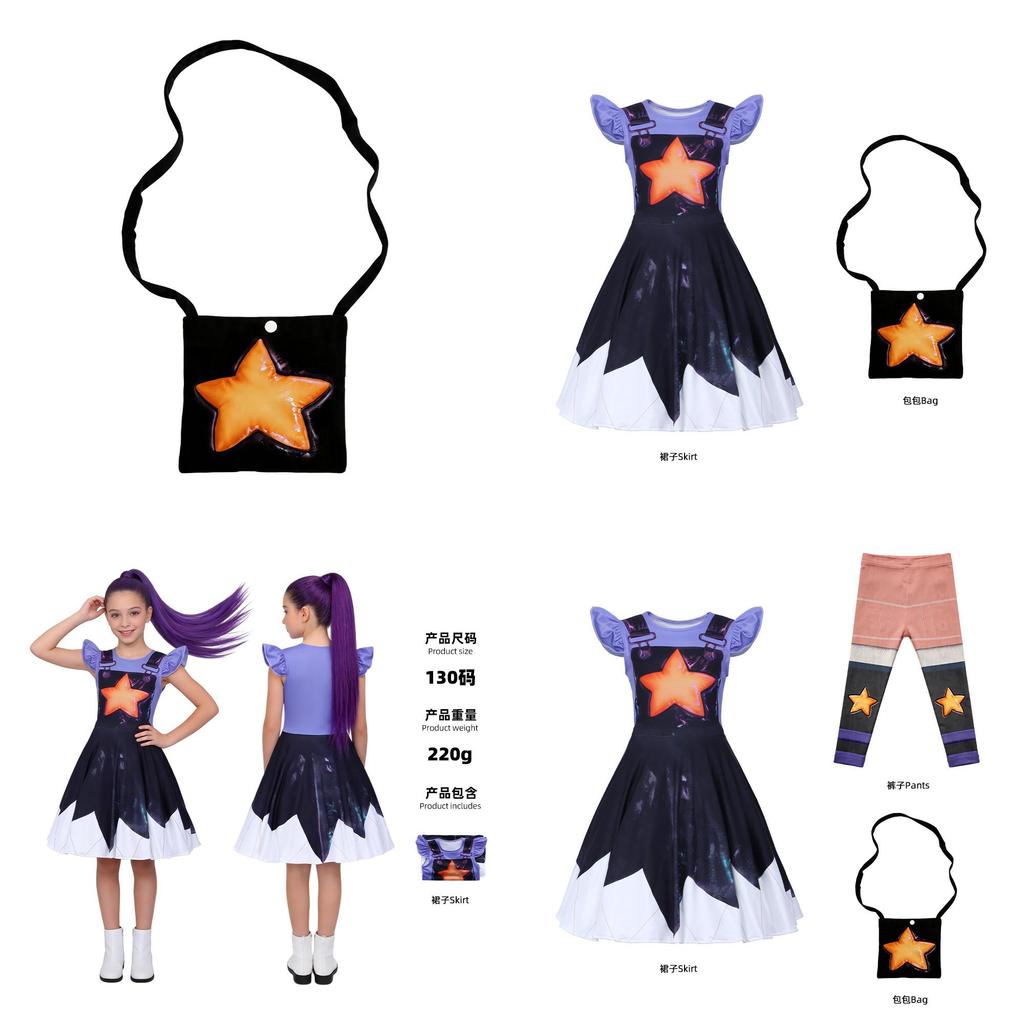 Robe Kostume Lily Lovebraids de Poppy Playtime Pour Cosplay et Événements d'Halloween