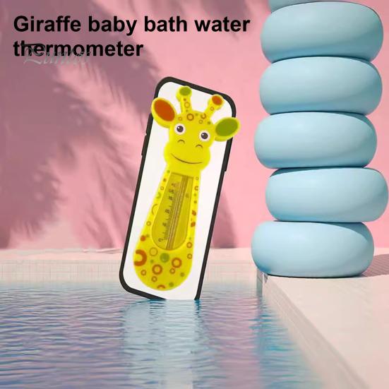 Baby Bath Thermometer Digital Giraffe Bathtub Thermometer Infant Water Temperature Thermometer Floating Baby Shower Toy for Infant Toddler Bathtub
