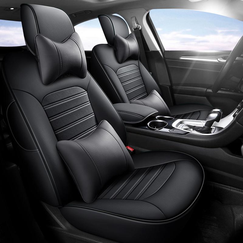 Perforated Genuine Leather Car Seat Cushion for Ford Mondeo, One Version, Five Seats