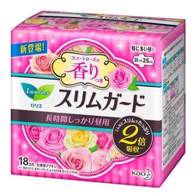 Laurie Slim Guard Rose (for Heavy Daytime Use) 25cm 18 pieces_Hygiene Products Sanitary Pad