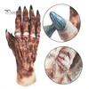 Detailed Zombie Hands 1 Pair Halloween Costume Gloves for Adults Kids, Horror Accessories Gloves, Latex Scary Ghost Hand Cosplay Accessory Masquerade
