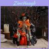 Halloween Skeleton Pumpkin Decor With Foam And Polyester For Haunted House Atmosphere