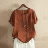 BITCED Women's Fashion Casual Solid Color Print Short Sleeve O-Neck Blouses & Shirts