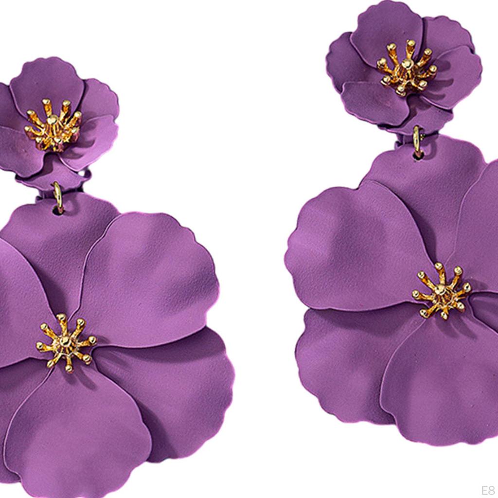 Floral Drop Earrings for Elegant Events