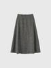 General Idea Wool Flare Long Skirt [Black] / Wbe4L13517