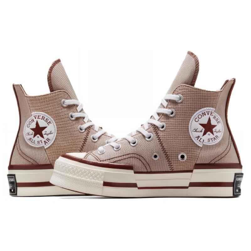 Converse Chuck 70 Plus Comfortable Trend High-Top Espadrilles Unisex Khaki Colour