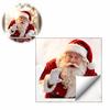 Winter Holiday Store Window Signs Santa Claus Sticker, Static Removable Decal, Waterproof Decorative PVC Film Festive Decal for Home Living