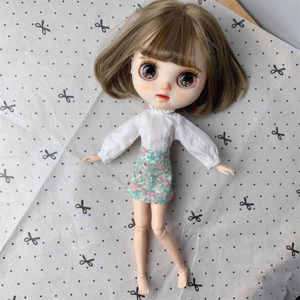 Handmade Long Sleeve Blouse Clothes for licca ob24/26/27 doll