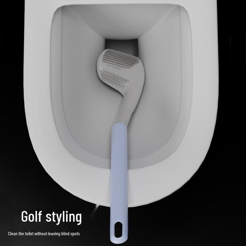 BaiJiaHaoShi Golf Style Silicone Toilet Cleaning Brush