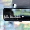 Self-Adhesive Car Mirror Stickers Vinyl Auto Mirror Stickers New Car Window Decal
